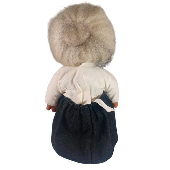 Vintage 1977 Large 14" Thomas Dam Denmark Grandma Grandpa Trolls Set Of 2 1970s - Picture 8 of 10